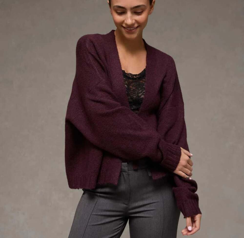 American Eagle Whoa so soft Moonlight tie cozy fall cardigan small VGUC
